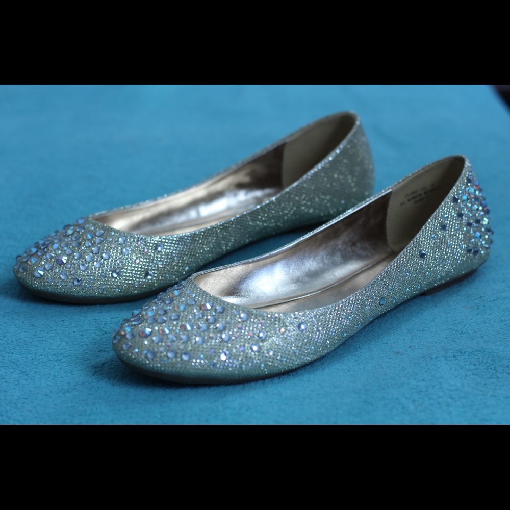 Bamboo Gold Glitter Ballet Flats